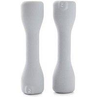 Decathlon Fitness Dumbbells Easy Set Of 2 X 3 Kg - Grey