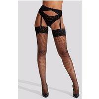 Ann Summers Fishnet Lace Stocking & Suspender Set