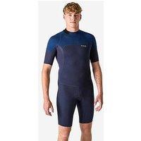 Decathlon Men'S Surfing Stretch Neoprene Shorty Wetsuit 500 - Blue