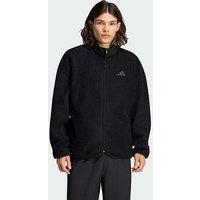 Adidas City Tech 3 Stripes High Pile Fleece Full Zip
