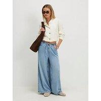 River Island Petite Wide Leg Pyjama Style Jeans