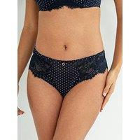 Pour Moi Bliss Printed Mesh Brazilian Brief