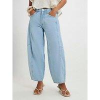 River Island Petite Soft Barrel Leg Jeans