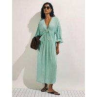 River Island Mirror Embroidered Maxi Dress