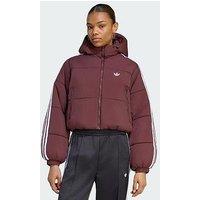Adidas Originals Adicolour Cropped Hooded Puffer Jacket