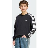 Adidas Originals 3-Stripes Loose Crew Sweatshirt