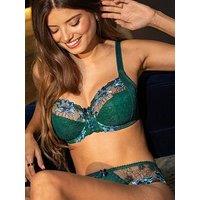 Pour Moi Sofia Lace Embroidered Side Support Bra D-J