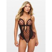 Ann Summers Queen Of Hearts Crotchless Teddy Lingerie
