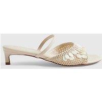 River Island Shell Crochet Low Heel Sandals - Cream