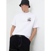 River Island Oversized Fit Arrows Dart T-Shirt - White