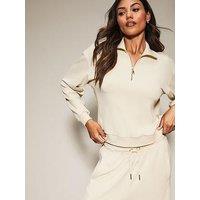 Knickerbox Scuba Ribbed Zip Neck Jumper