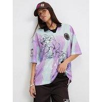 River Island Purple Pony Printed Polo Top