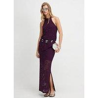 River Island Crochet Maxi Skirt - Purple