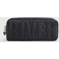 River Island Ri Quilted Pencil Case - Black