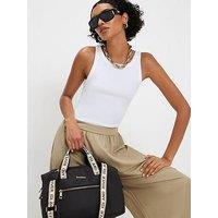 River Island Zip Front Cabin Bag - Black