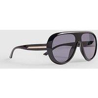 River Island Oversized Sunglasses - Black