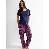 Pour Moi Pure Cotton T-Shirt & Trouser Pyjama Set