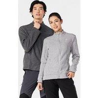 Decathlon Womens Mountain Hiking Fleece Jacket, Mh100 Full Zip - Grey