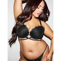 Ann Summers Dark Fantasy Lace Padded Plunge Bra