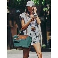 River Island Flap Over Shopper Bag - Green