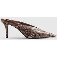 River Island High Throat Mule Court - Pink
