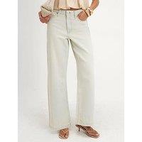 River Island Super Bleach Wide Leg Jeans - Blue