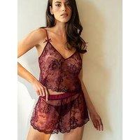 Pour Moi For Your Eyes Only Lace Cami And Short Set