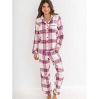 Pour Moi Cosy Check Brushed Cotton Pyjama Gift Set