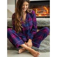 Pour Moi Cosy Check Brushed Cotton Pyjama Gift Set