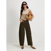 River Island Twist Seam Barrel Leg Jeans