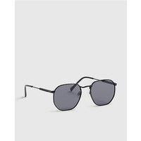 River Island Monogram Hexagon Smoke Lens Sunglasses