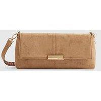 River Island Bar Flap Over Clutch Bag.