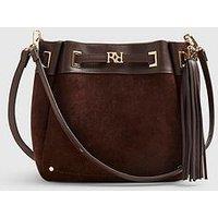 River Island Faux Suede Rr Tassel Bucket Bag.