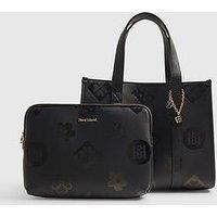 River Island Logo Embossed Large Tote Bag Set.