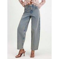 River Island Classic Barrel Leg Jeans.
