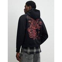 River Island Regular Fit Fight Snake Hoodie