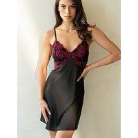 Pour Moi Dusk Satin Two Tone Lace Chemise