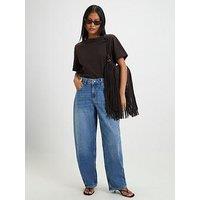 River Island Petite Oversized Barrel Leg Jeans