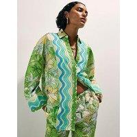 River Island Cotton Tropicana Beach Shirt