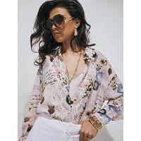 River Island Script Print Shirt