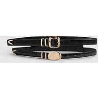 River Island Pebble Double Buckle Belt