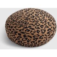 River Island Leopard Wool Felt Pill Box Hat - Brown