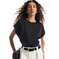 River Island Satin Turn Back Cuff Blouse