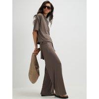 River Island Soft Touch Wide Leg Trousers
