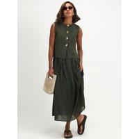 River Island 2 In 1 Knit Jumper Midi Dress