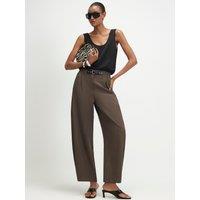 River Island Belt Trim Leg Barrel Trousers