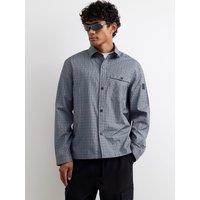 River Island Regular Fit Nylon Check Utility Shirt