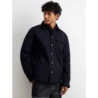 River Island Cotton Quilted Overshirt