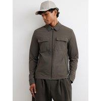 River Island Muscle Fit Defined Shacket - Green
