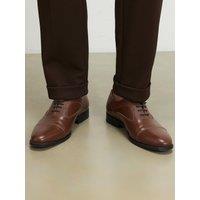 River Island Wide Fit Faux Leather Lace Up Shoes - Brown